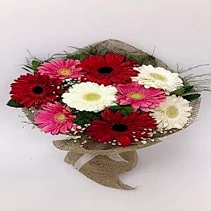  Marmaris Çiçekçi - 3 Renk Gerbera Buketi