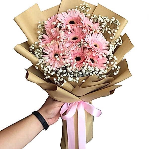 Marmaris Çiçek - Pembe Gerbera Buketi
