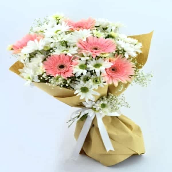 Marmaris Çiçekçiler - Pembe Gerbera papatya buketi